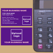 Links Lila Visitenkarte