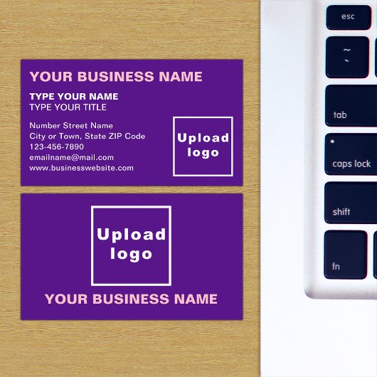 Links Lila Visitenkarte