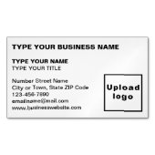 Links Magnetkarte Magnetische Visitenkarte (Vorderseite)