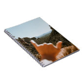 Links menschliche Hand Notizblock (Rechte Seite)