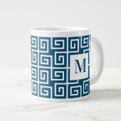 Links Monogrammatisch Jumbo-Tasse (Vorderseite Rechts)