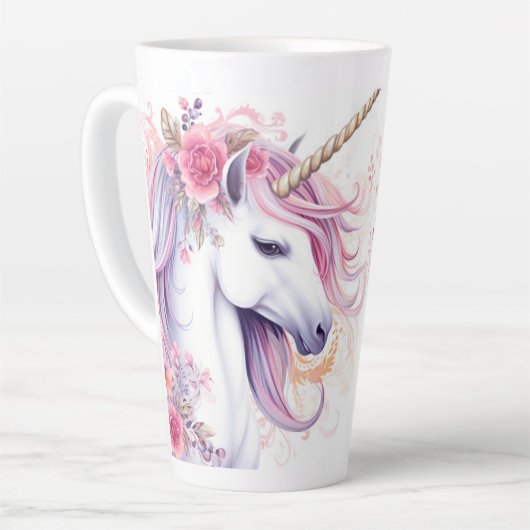 Links Niedliches magisches Einhorn Milchtasse (Linke Ecke)