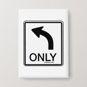 Links nur flinke Demokraten Button (Vorderseite)