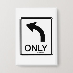 Links nur flinke Demokraten Button