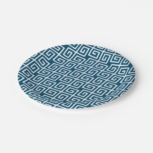 Links Pappteller (Schrägansicht)