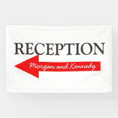 Links Pfeil für die Aufnahmerichtung für Hochzeite Banner (Horizontal)