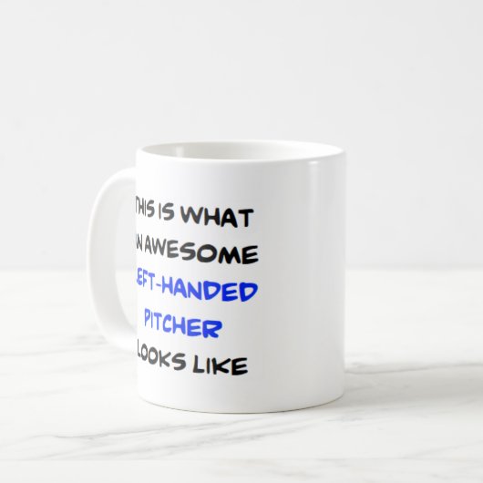 links Pitcher, phantastisch Kaffeetasse (Vorderseite Links)