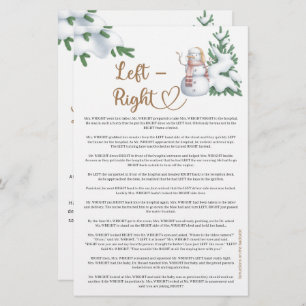 Links Right Winter Baby Showspiel