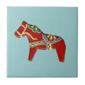 Links Rote Dala Horse Tile Fliese (Vorderseite)