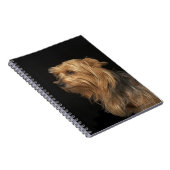 Links schwarz-braunes Yorkie-Profil Notizblock (Rechte Seite)