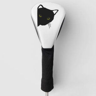 links schwarze Katzenaugen Golf Headcover