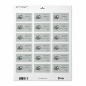 Links Seite der Black Capped Chickadee Adressaufkleber (Vorne)