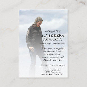 links Seitenkarte des Fotos Visitenkarte