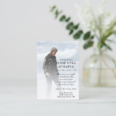 links Seitenkarte des Fotos Visitenkarte (Stehend Vorderseite)