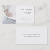 links Seitenkarte Visitenkarte (Vorne/Hinten)