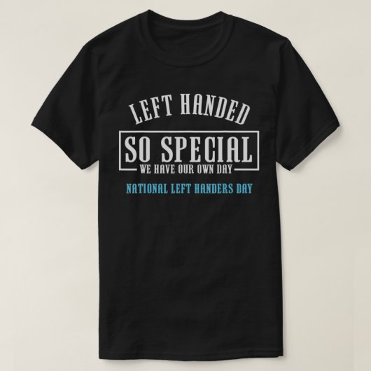 Links, so besonderer, national Verlassen Handertag T-Shirt (Design vorne)