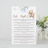 Links Teddy Bear Baby Dusche (Stehend Vorderseite)