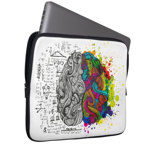 Links und rechte Seite des Gehirnlaptops 13" Hülse Laptopschutzhülle (Vorne Rechts)