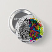 Links und rechtes Gehirn Button (Vorne & Hinten)