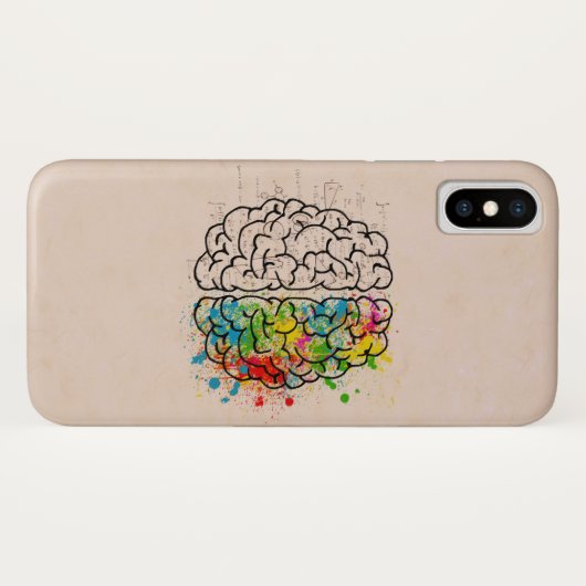 Links und rechtes menschliches Gehirn Case-Mate iPhone Hülle (Rückseite (Horizontal))