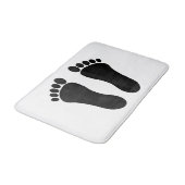 Links und richtige Fußabdrücke Badematte (Schrägansicht)