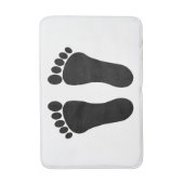 Links und richtige Fußabdrücke Badematte (Vorderseite Vertikal)