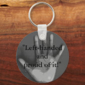 "Links und stolz darauf!" Schlüsselanhänger (Vorderseite)