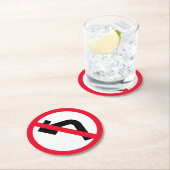 Links Zeichen | Kundenspezifische Round-Untersetze Runder Pappuntersetzer (Vor Ort)