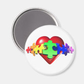 Links zum Herzpuzzle Magnet (Vorderseite/Rückseite)