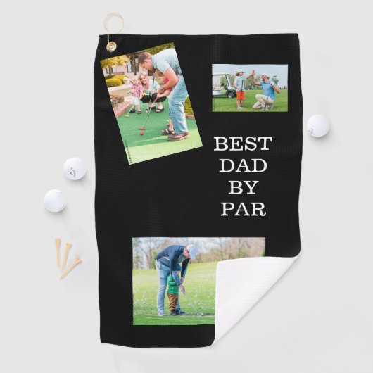 Links zum Vater: Bestes Vater-Golfhandtuch Golfhandtuch (Insitu)