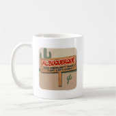 Linksabbiegen in Albuquerque Kaffeetasse (Links)