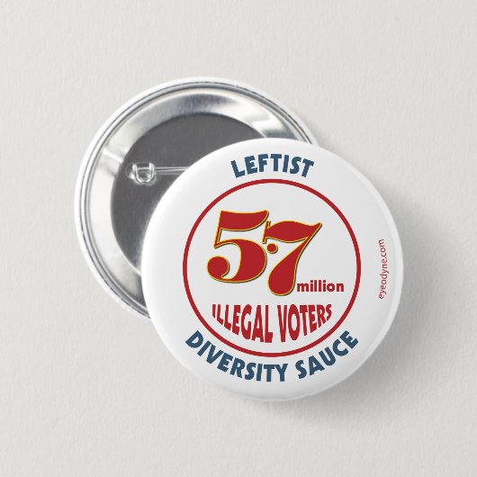 Linksgerichteter Diversity-Soßeknopf 2-1/4-inch Button (Vorne & Hinten)