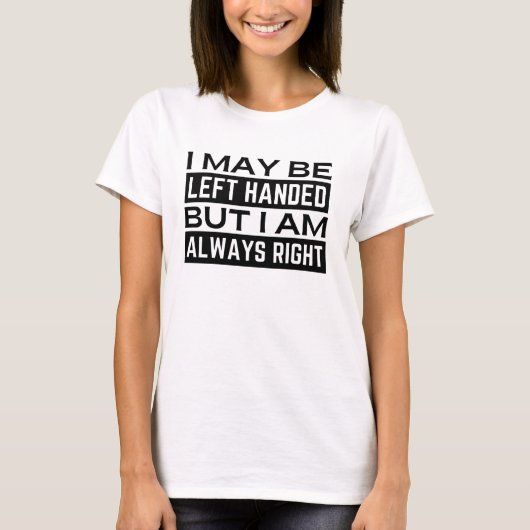Linkshänders T-Shirt (Vorderseite)