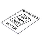 LINKSHÄNDIG IST RECHT NOTIZBLOCK (Linke Seite)