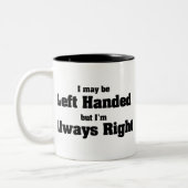 Linkshändig Zweifarbige Tasse (Links)