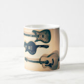 Linkshändige Gitarren Kaffeetasse (VorderseiteRechts)