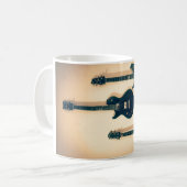 Linkshändige Gitarren Kaffeetasse (Vorderseite Links)