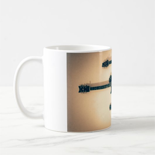 Linkshändige Gitarren Kaffeetasse (Links)