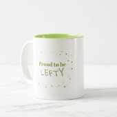 Linkshändige Kaffee-Tasse Zweifarbige Tasse (Vorderseite Links)