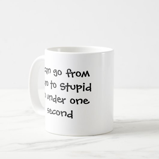 Linkshändige Kaffeetasse (Vorderseite Links)