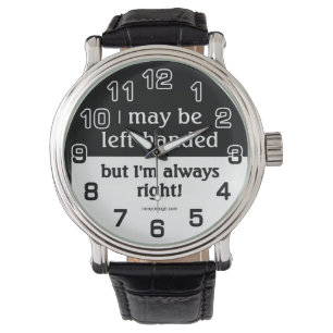Linkshändige Leute Armbanduhr