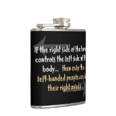 Linkshändige Leute Flachmann (Rechts)