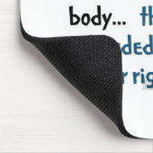 Linkshändige Leute Mousepad (Ecke)