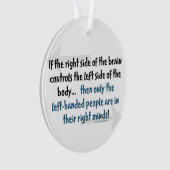 Linkshändige Leute Ornament (Vorderseite)
