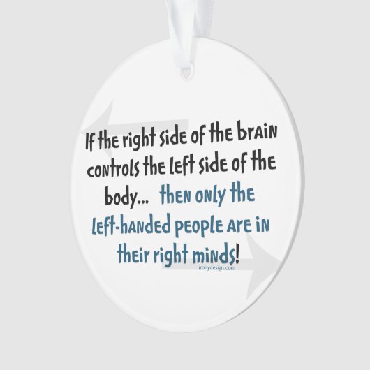 Linkshändige Leute Ornament (Vorderseite)