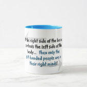 Linkshändige Leute Tasse (Zentrum)