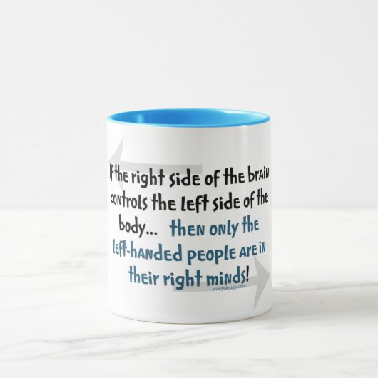 Linkshändige Leute Tasse (Zentrum)