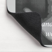 "Linkshändige Person bei der Arbeit. " Mousepad (Ecke)