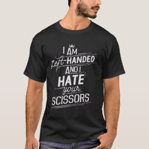 Linkshändige Schere Lustiger Linkshänder Humor Sou T-Shirt