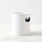 Linkshändige Schnurrbart-Tasse Kaffeetasse (Mittel)